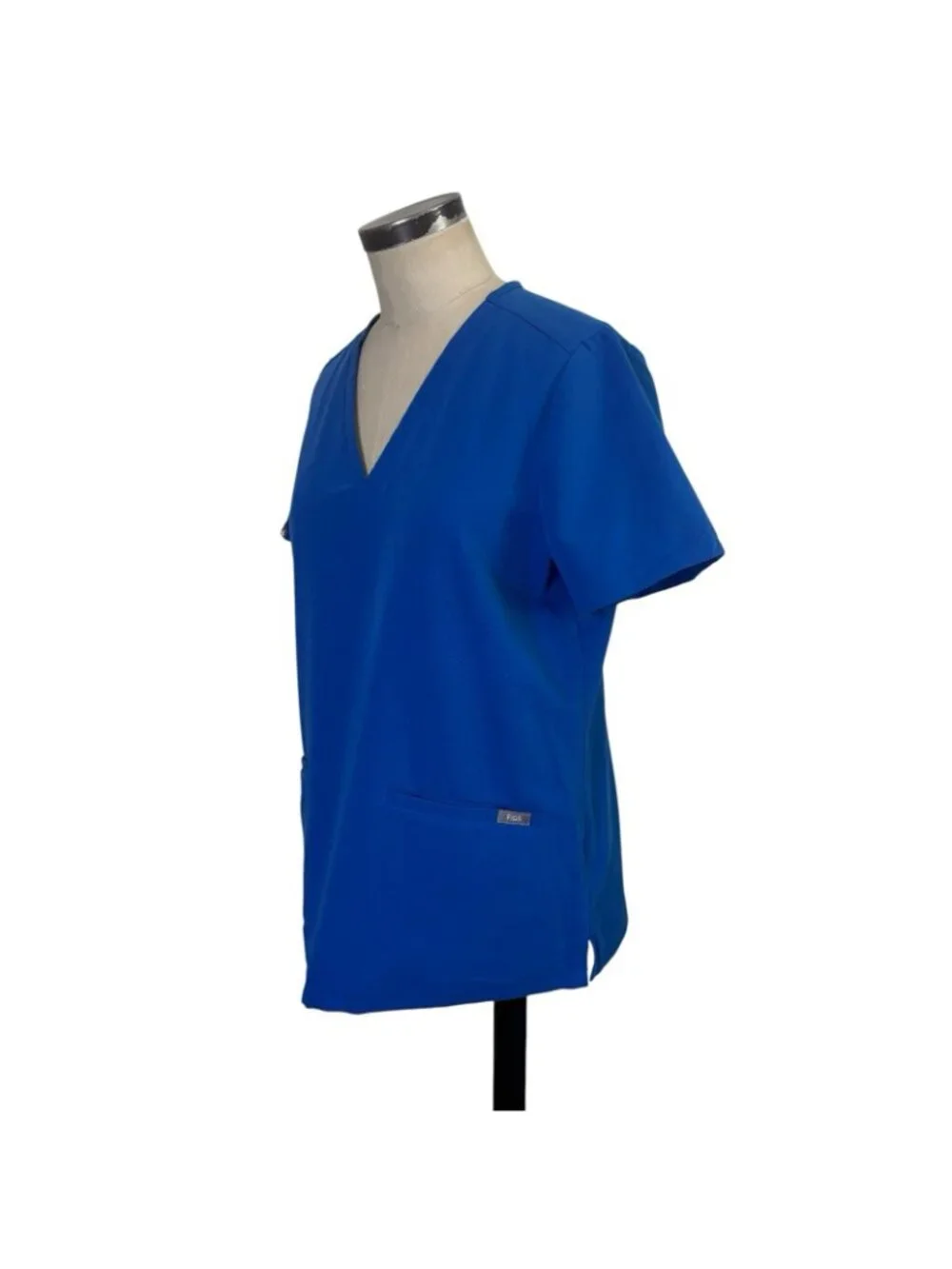 FIGS Technical Collection Womens Casma Scrub Top Small Royal Blue